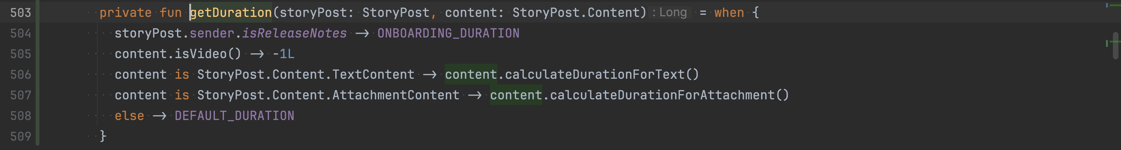 Newly extracted getDuration function without compilation errors